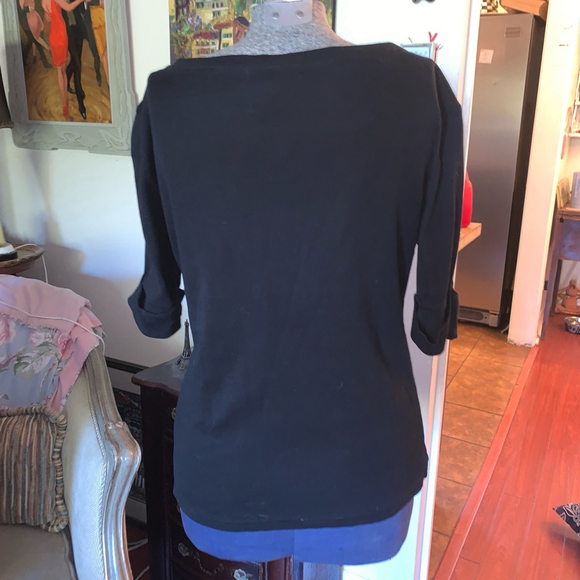 Women's Lauren Ralph Lauren Top, Size M, Black - Picture 7 of 8